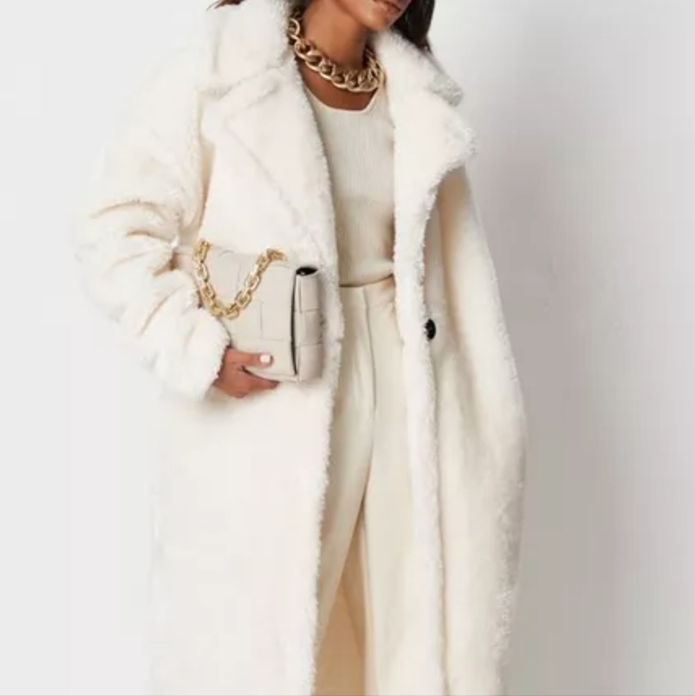 Soft white oversized coat